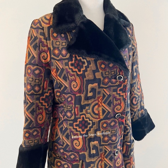 Exceptionally Rare 70s Vintage Tapestry Coat ASO Phoebe Buffay in Friends - Picture 11 of 14
